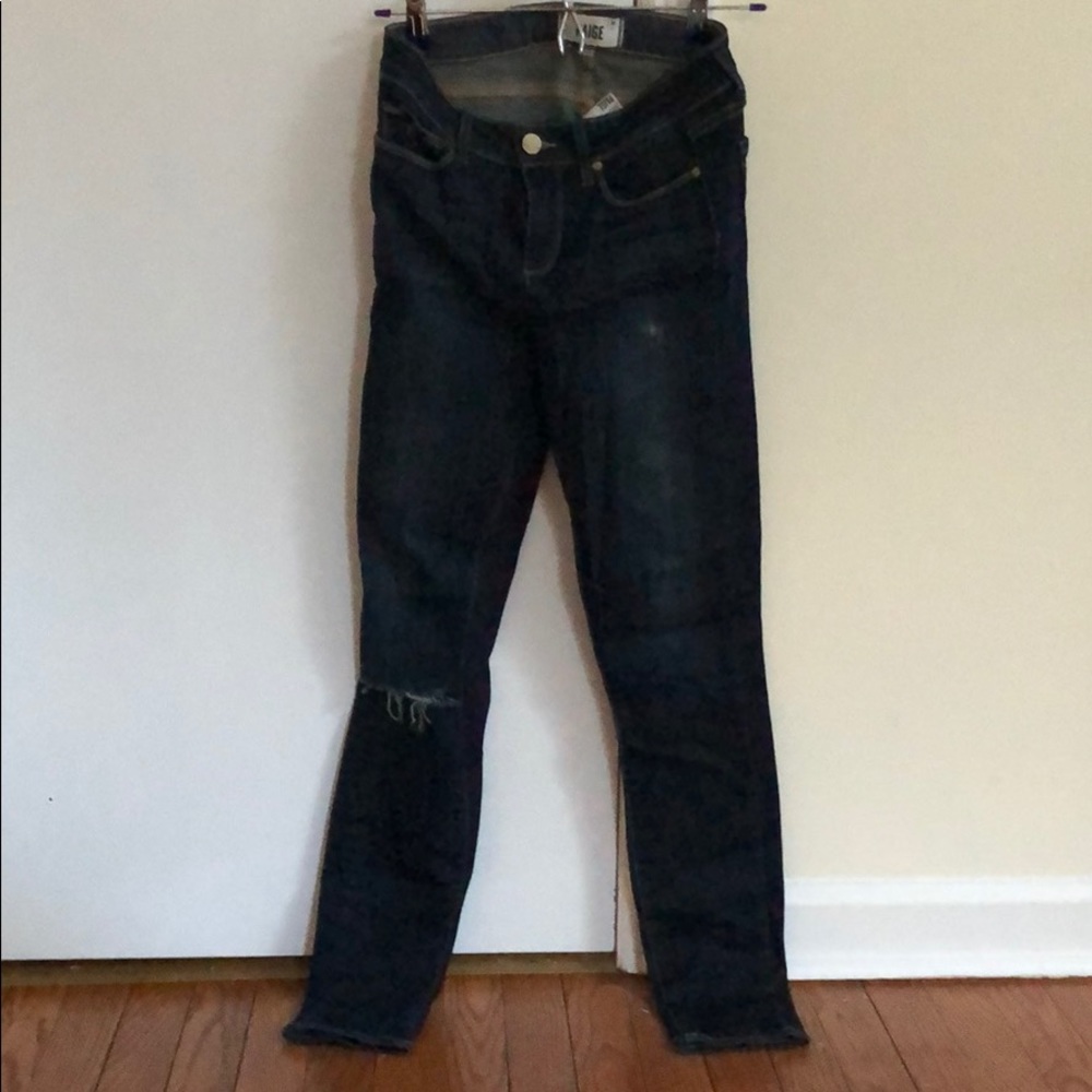 Paige Denim Distressed Skinny Jean